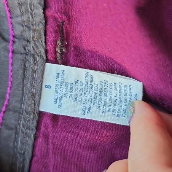 American Eagle VTG y2k 2000s brown pinstripe wide leg pants 8 - Picture 13 of 14